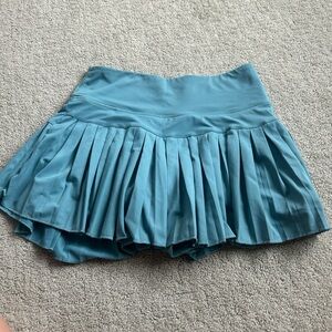 Gold Hinge Teal pleated tennis skirt